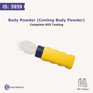 BODY POWDER (Cooling Body Powder) IS 3959:2023