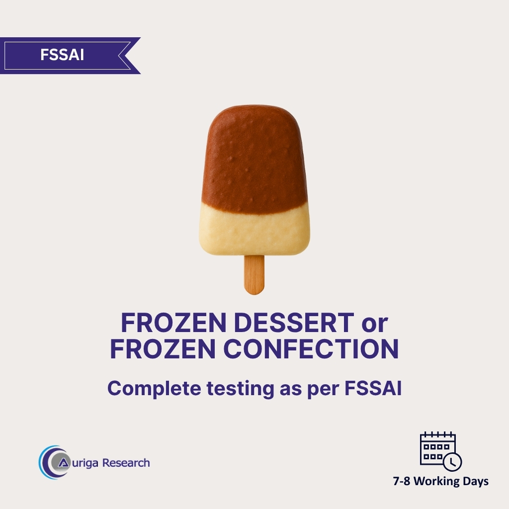 Frozen Dessert or Frozen Confection Testing
