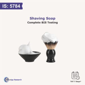 SHAVING SOAP IS 5784:2001