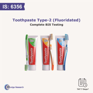 TOOTHPASTE TYPE-2 (Fluoridated) IS 6356:2021