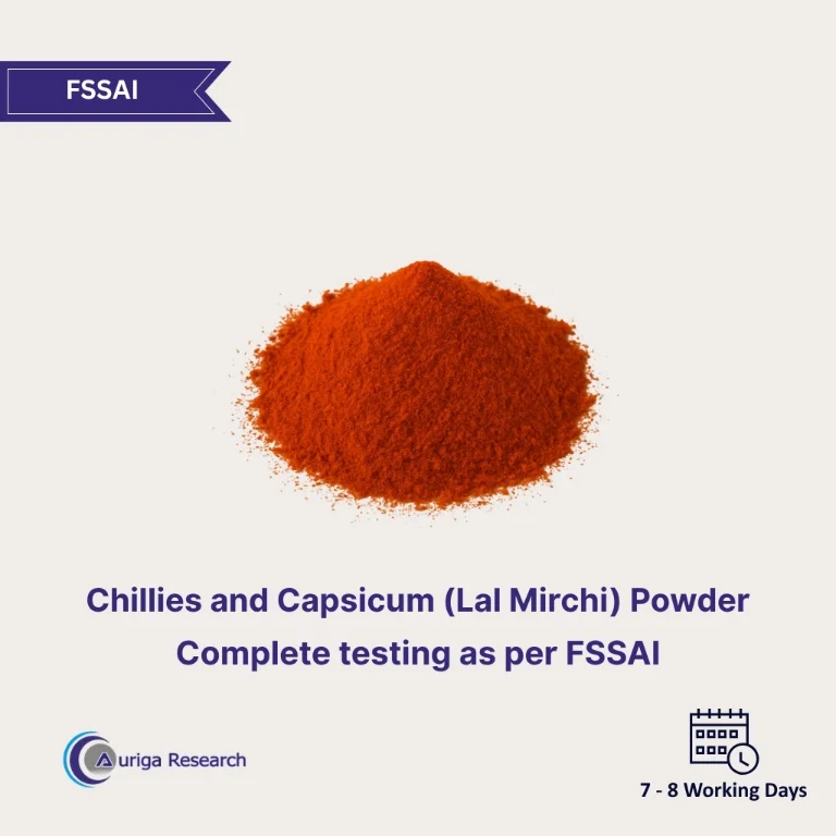Chillies and Capsicum (Lal Mirchi) Powder Testing