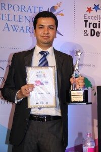 Dr. Saurabh Arora, Executive Director of Arbro Pharmaceuticals Limited received the “The Excellence in Training and Development Award 2013"