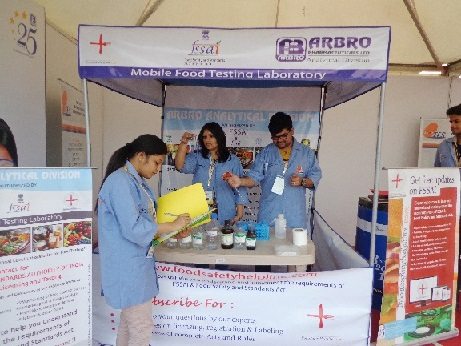 Arbro put up ‘Mobile Food Tesing Lab’ at Auto Expo ‘2014